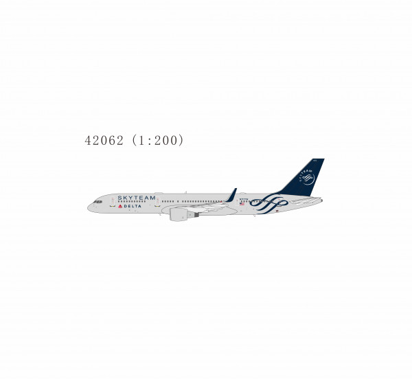 NG Model Boeing 757-200 Delta "SKYTEAM" N717TW 1:200 Modellflugzeug