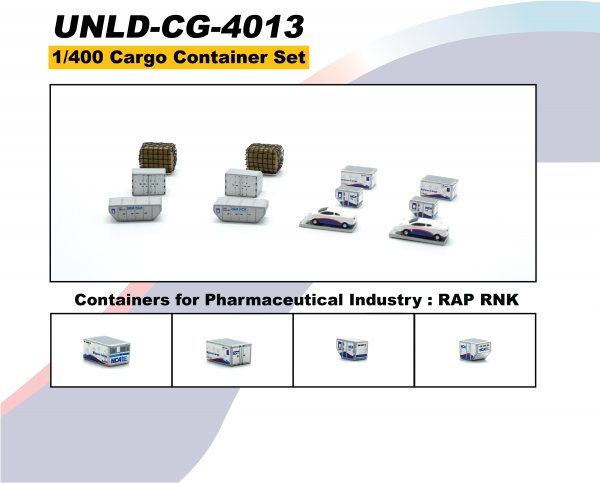 Cargo Container Set (NCA) Scale 1/400 #