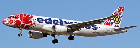 Airbus A320 Edelweiss Air HB-JLT Scale 1/200