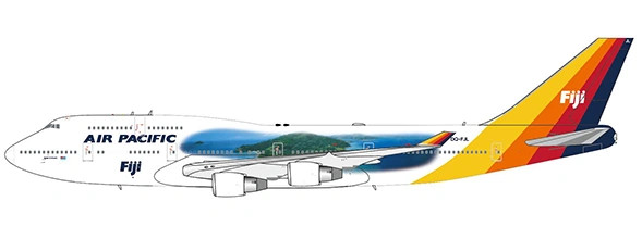 JC Wings Boeing 747-400 Air Pacific "Island of Viti Levu" DQ-FJL 1:400 Modellflugzeug
