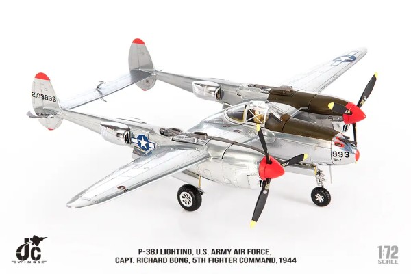 JC Wings Lockheed P-38 Lightning U.S. Army Air Forces USAAF 1:72 Modellflugzeug