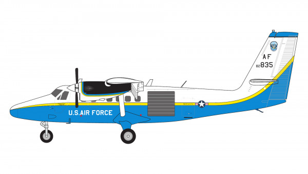 GeminiJets de Havilland Canada UV-18B Twin Otter U.S. Air Force USAF 82-0835 1:200 Modellflugzeug