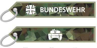 Key ring - Bundeswehr HEER Camouflage 160 x 30 mm #