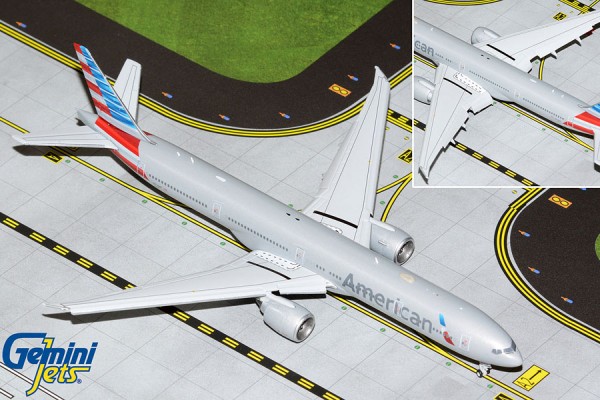 Boeing 777-300ER American Airlines Flaps Down Version N736AT Scale 1/400