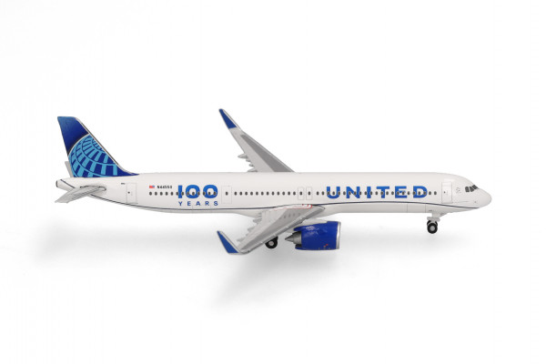 Herpa Wings Airbus A321neo United "100 Years" N44550 1:500 Modellflugzeug