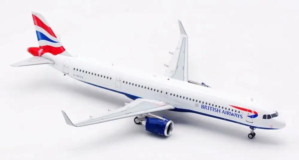 Airbus A321-251NX British Airways G-NEOX Scale 1/200 plus Collectors coin Modellflugzeug