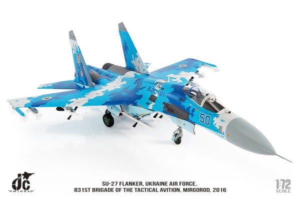 SU-27 Flanker Ukrainian Air Force, 831st Brigade of the Tactical Avition,2016 Scale 1/72
