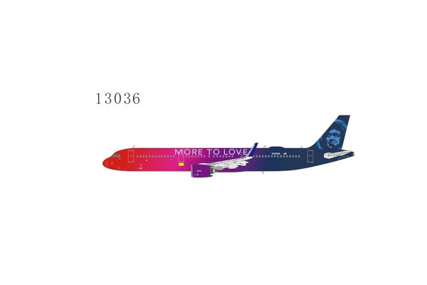 Airbus A321neo Alaska Airlines "More to Love" N926VA Scale 1/400