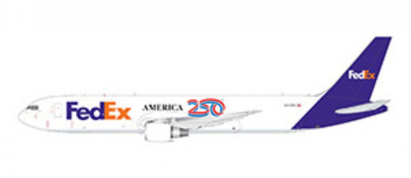 GeminiJets Boeing 767-300F FedEx "America 250" N245FE 1:400 Modellflugzeug