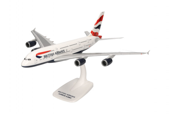 Herpa Snap-Fit Airbus A380-800 British Airways 1:200 Modellflugzeug