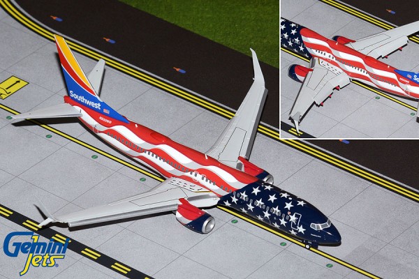 Boeing 737-800 Southwest Airlines “Freedom One” Flaps Down Version N500WR Scale 1/200
