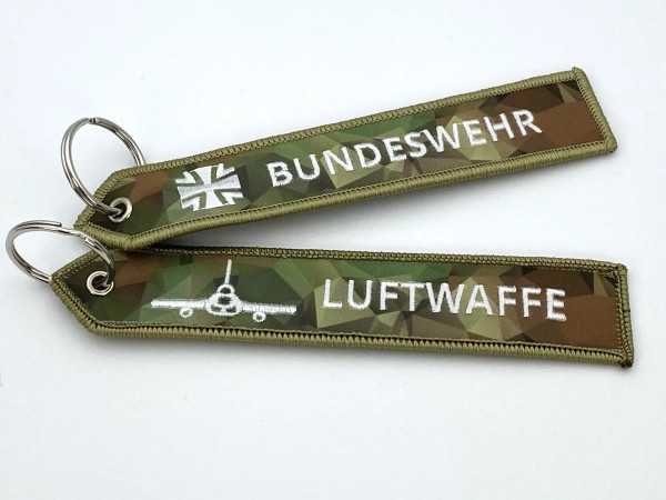 Schlüsselanhänger Remove Before Flight RBF Bundeswehr LUFTWAFFE Camouflage