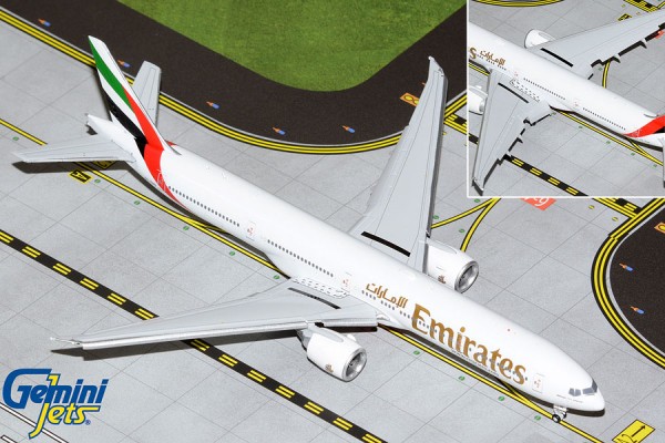 Boeing 777-300ER Emirates no Expo marking; Flaps Down Version A6-END Scale 1/400