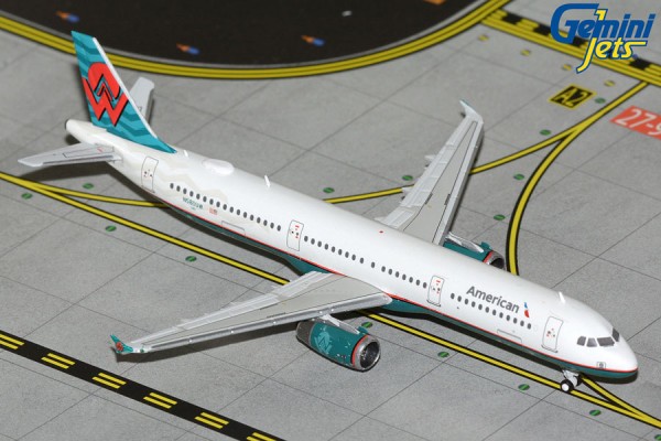 GeminiJets Airbus A321-200 American "America West" Heritage N580UW 1:400 Modellflugzeug