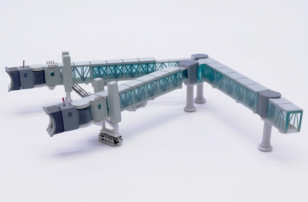 JC Wings Flughafen Fluggastbrücke Boeing 747 grün 1:400