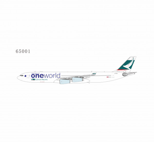 NG Model Airbus A340-300 Cathay Pacific "oneworld" with limited card B-HXG 1:400 Modellflugzeug