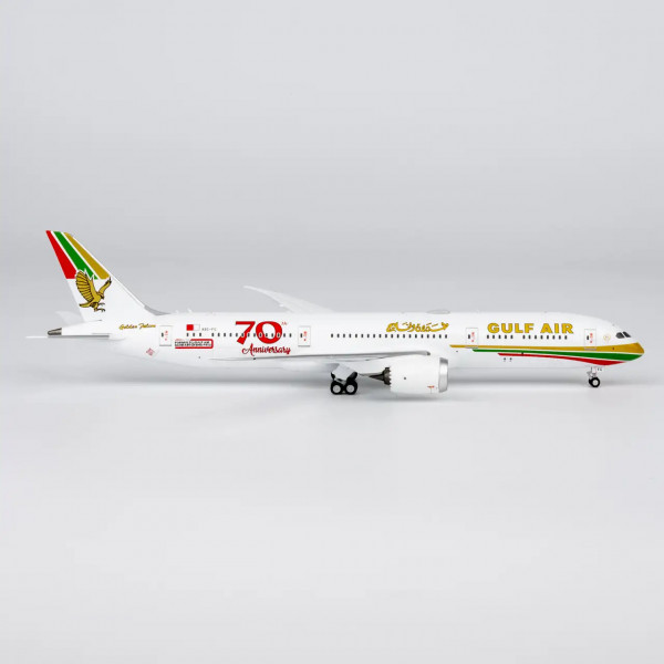 NG Model Boeing 787-9 Gulf Air 1976 retro "70 Years" A9C-FG 1:400 Modellflugzeug