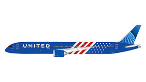 GeminiJets Boeing 787-10 United "Stars and Stripes" N91007 1:400 Modellflugzeug