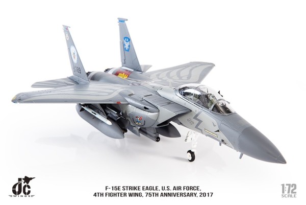 F-15E Strike Eagle U.S. Air Force, 4th Fighter Wing, 75th Anniversary Edition, 2017 Scale 1/72