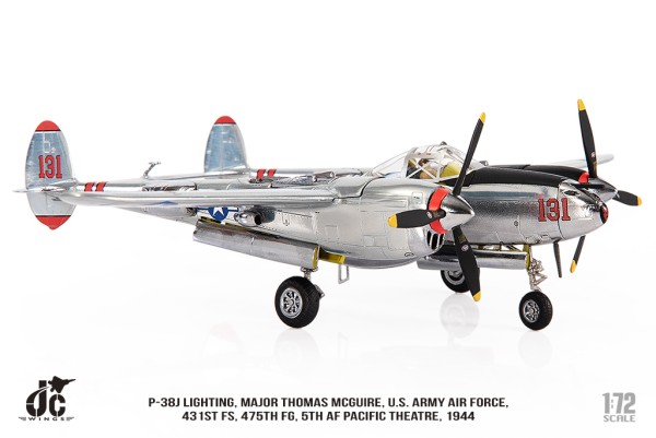 JC Wings Lockheed P-38 Lightning Major Thomas McGuire, U.S. Army Air Force 431st FS, 475th FG