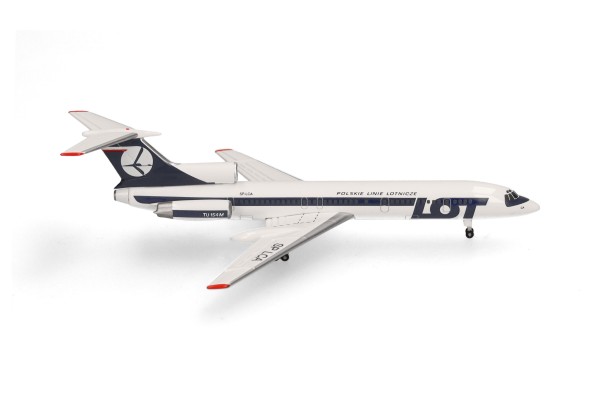 Herpa Wings Tupolev Tu-154M LOT Polish SP-EQF 1:500 Modellflugzeug