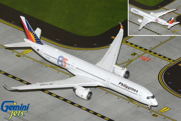 GeminiJets Airbus A350-1000 Philippine "85 Years," Flaps Down RP-C3510 1:400 Modellflugzeug