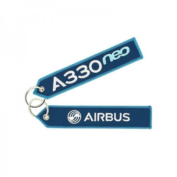 Key ring - A330neo blue Large size: 160 x 30 mm #