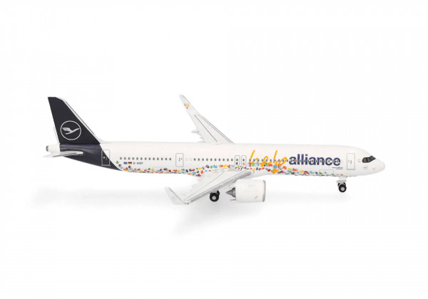 Herpa Wings Airbus A321neo Lufthansa "Help Alliance" D-AIEP 1:500 Modellflugzeug