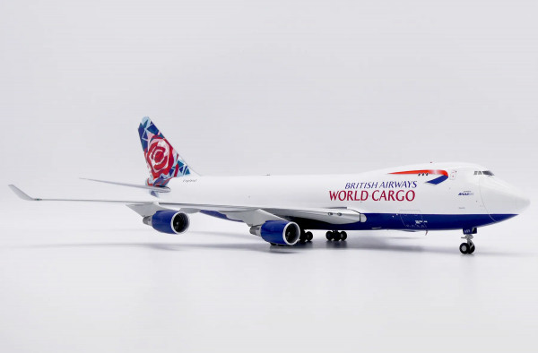 JC Wings Boeing 747-400F British World Cargo Atlas Air "Chelsea Rose" N495MC 1:200 Modellflugzeug