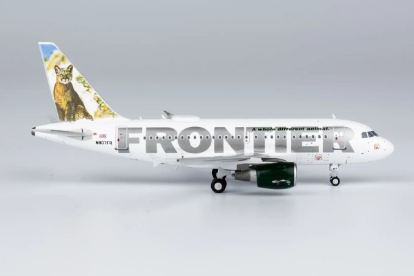 NG Model Airbus A318-100 Frontier "Charlie the Cougar" N807FR 1:400 Modellflugzeug
