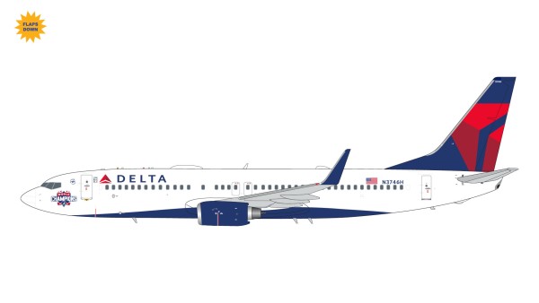 Boeing 737-800W Delta Air Lines "Atlanta Braves"/"World Champions" Flaps Down N3746H Scale 1/200