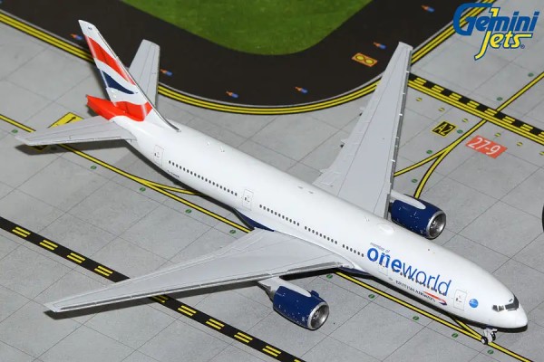 GeminiJets Boeing 777-200ER British Airways "oneworld" G-YMMR 1:400 Modellflugzeug
