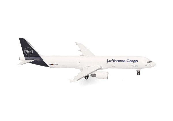 Herpa Wings Airbus A321-200P2F Lufthansa Cargo D-AEUI 1:500 Modellflugzeug