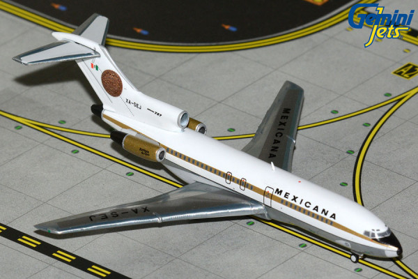 GeminiJets Boeing 727-100 Mexicana "Azteca de Oro" XA-SEJ 1:400 Modellflugzeug