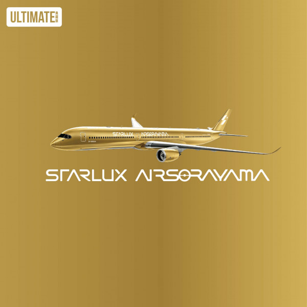 NG Model Airbus A350-1000 Starlux "Airsorayama Golden" Ultimate B-58554 1:400 Modellflugzeug