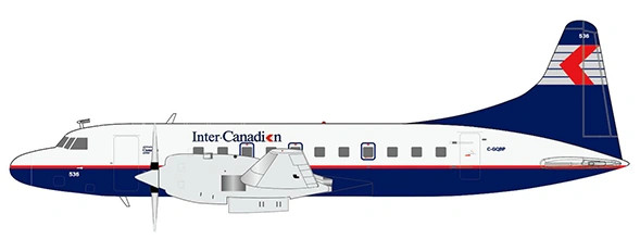 JC Wings Convair CV-580 Inter Canadian C-GQBP 1:200 Modellflugzeug