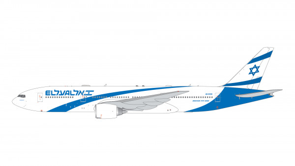 GeminiJets Boeing 777-200ER El Al Israel new livery 4X-ECE 1:400 Modellflugzeug