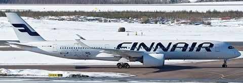 Airbus A350-900XWB Finnair "Finnair 100th Anniversary Livery" Flaps Down Version OH-LWP Scale 1/400