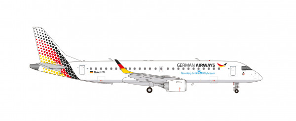 Herpa Wings Embraer 190 German Airways new 2025 livery D-AJHW 1:200 Modellflugzeug
