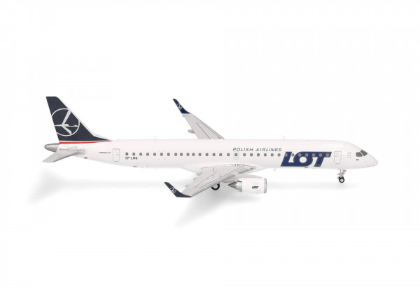 Herpa Wings Embraer 195 LOT Polish SP-LNQ 1:200 Modellflugzeug