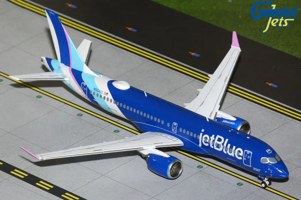 GeminiJets Airbus A220-300 JetBlue "Taming of the Blue" N3241J 1:200 Modellflugzeug