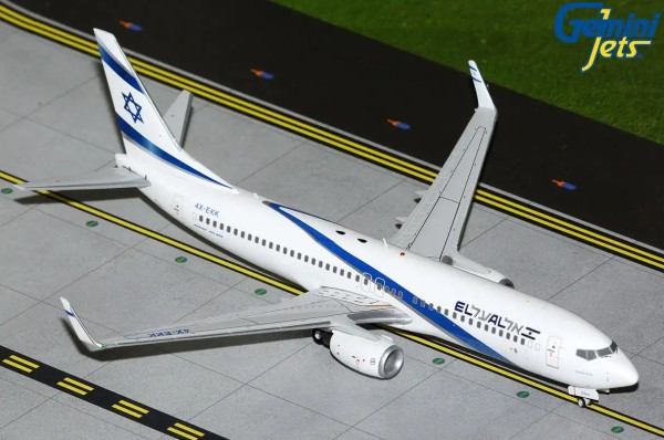 GeminiJets Boeing 737-800 El Al Israel 4X-EKK 1:200 Modellflugzeug