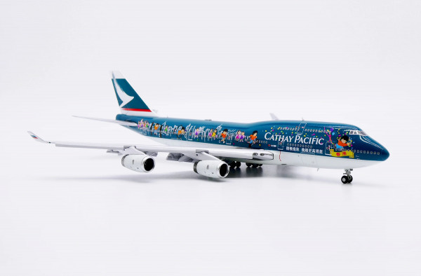 JC Wings Boeing 747-400 Cathay Pacific "Spirit of Hong Kong" Flaps Down B-HOX 1:400 Modellflugzeug