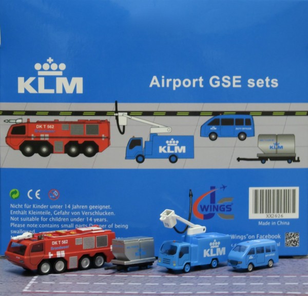 GSE Set 6 KLM Royal Dutch Airlines Scale 1/200