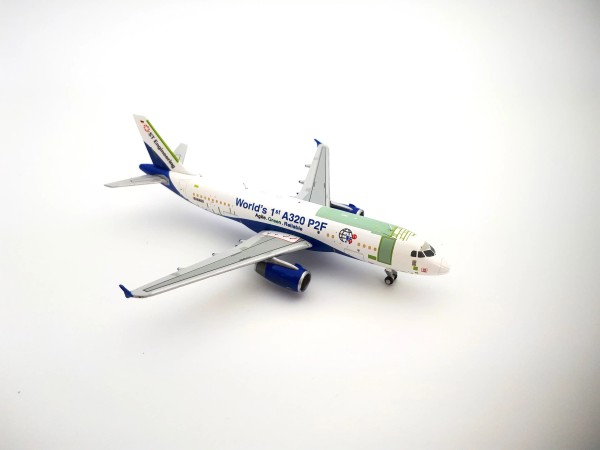 JC Wings Airbus A320P2F House Color "World's 1st A320" D-AAES 1:400 Modellflugzeug