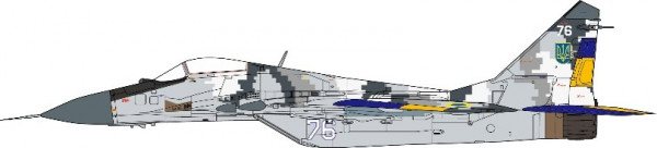 JC Wings Mikojan-Gurewitsch MiG-29 Fulcrum Ukrainian Air Force 114th Tactical Aviation Brigade 2023 1:72 Modellflugzeug