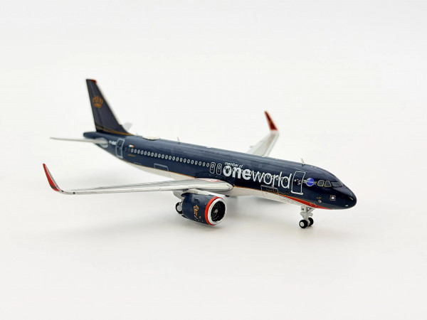 JC Wings Airbus A320neo Royal Jordanian "Oneworld" JY-RAK 1:400 Modellflugzeug