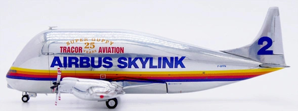 JC Wings Aero-Spacelines 377SGT Super Guppy Skylink "Tracor Aviation 25 Years" F-BPPA 1:400 Modellflugzeug