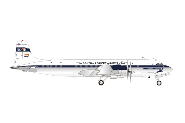 Herpa Wings Douglas DC-7 South African ZS-DKD 1:200 Modellflugzeug