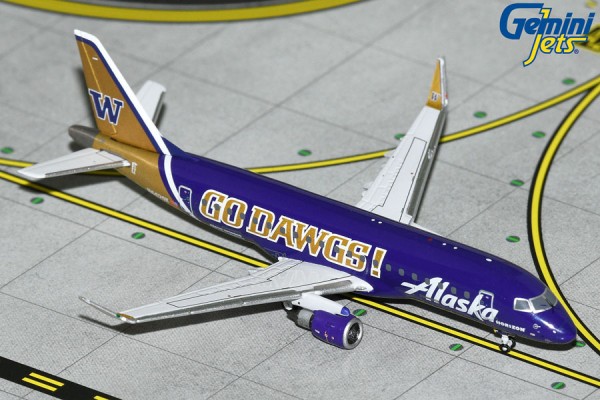 GeminiJets Embraer 175LR Horizon Air Univ. of Washington "Go Dawgs" N662QX 1:400 Modellflugzeug